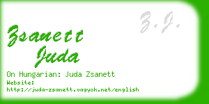 zsanett juda business card